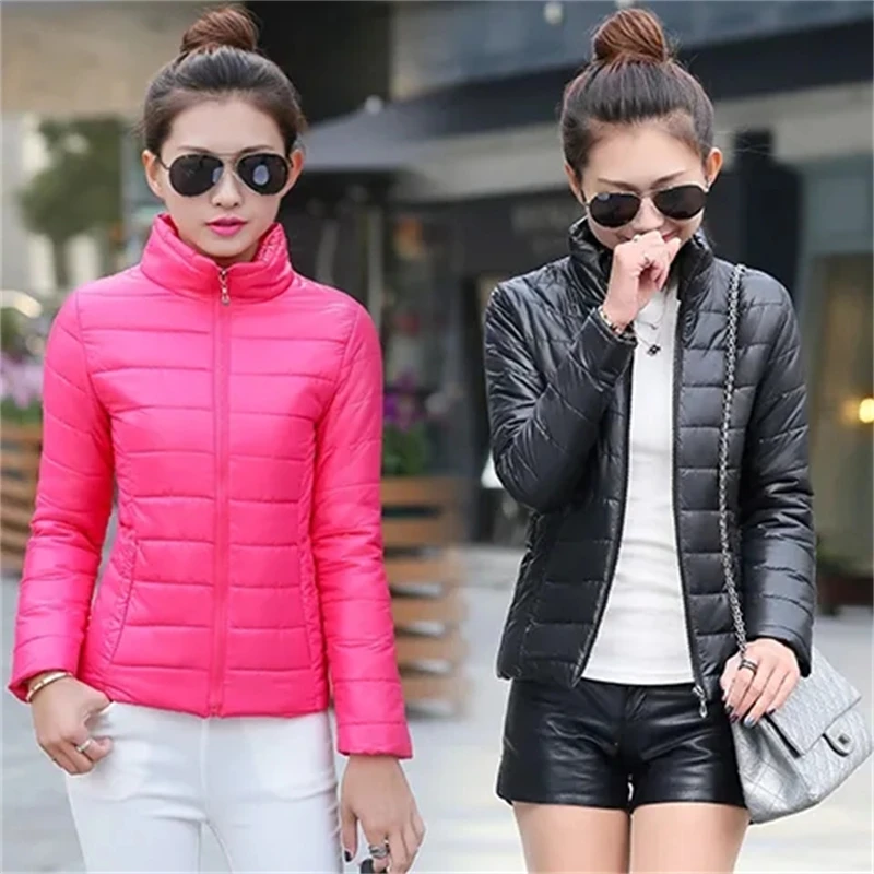 2024 New Autumn Winter Warm Women White Duck Down Slim Jackets Female Fashion Ultra Lightweight Packable Puffer Coats