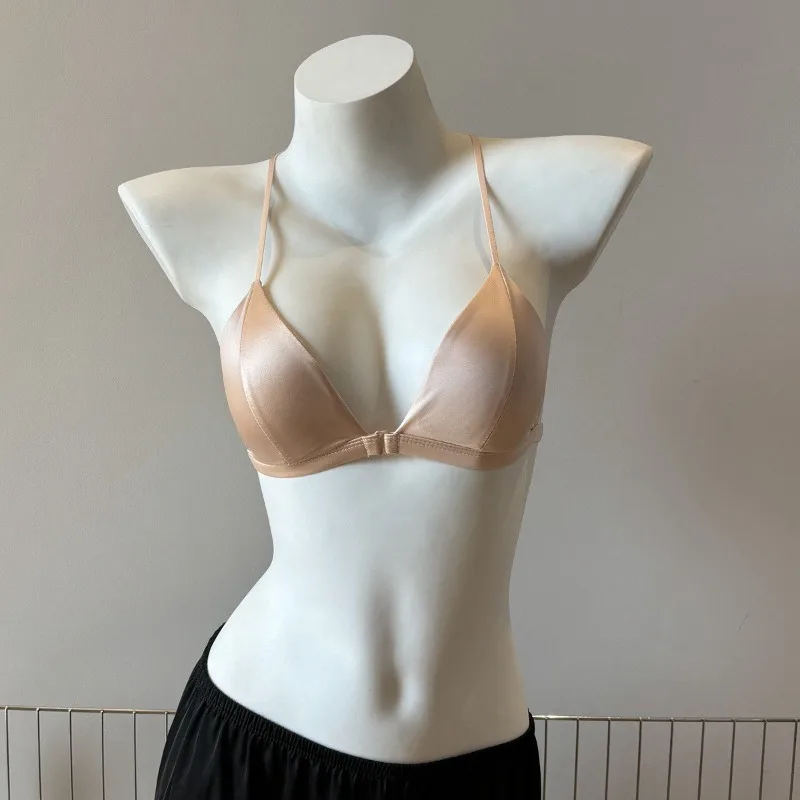 Top Rated Leopard Print Bra French Triangle Front Buckle Thin Padded Beauty Back Strap Intimates for Women Outfit 32-38 Bra Set
