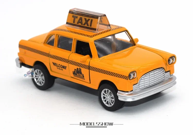 1: 36 alloy taxi model TAXI taxi model rebound sound and light children's toy gift