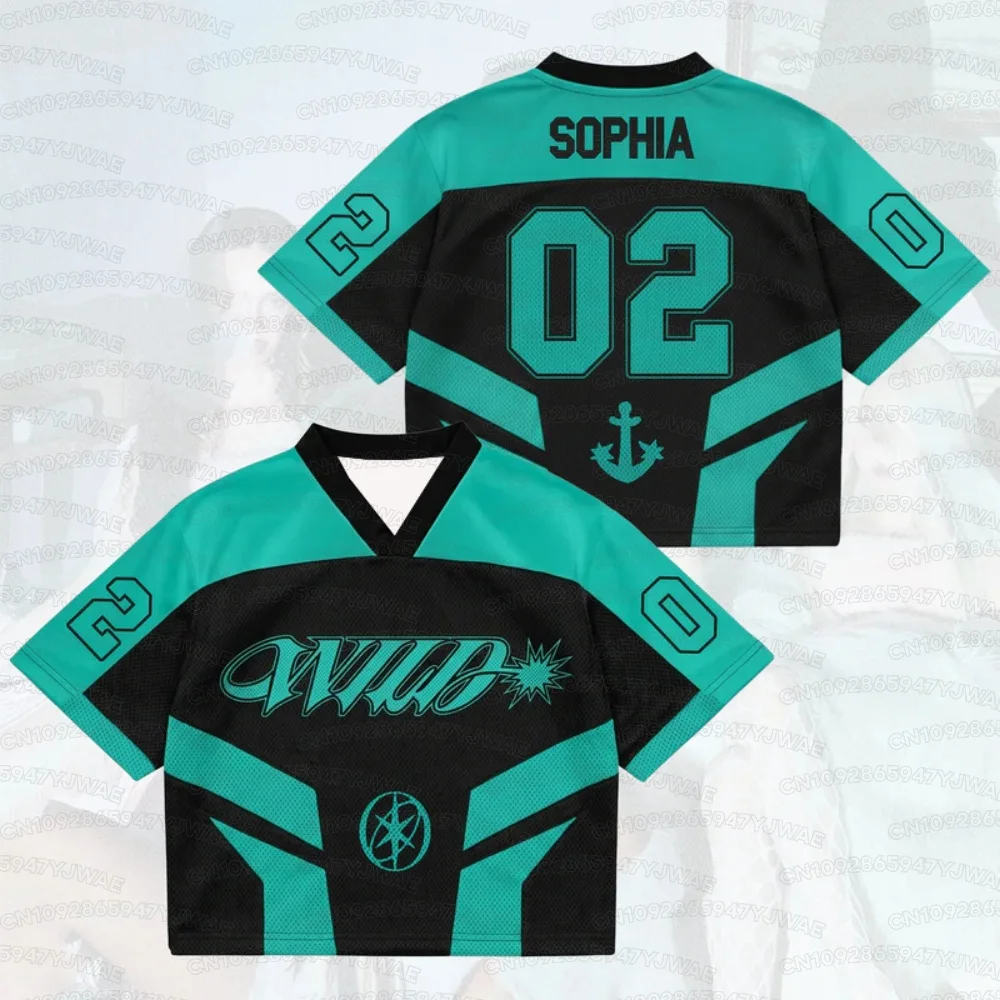 Summer Katseye The Wild World Tour Jersey Gifts Fans Men's Women's Concert Outfit Fans Gift Short Sleeve Casual T-shirt Tops