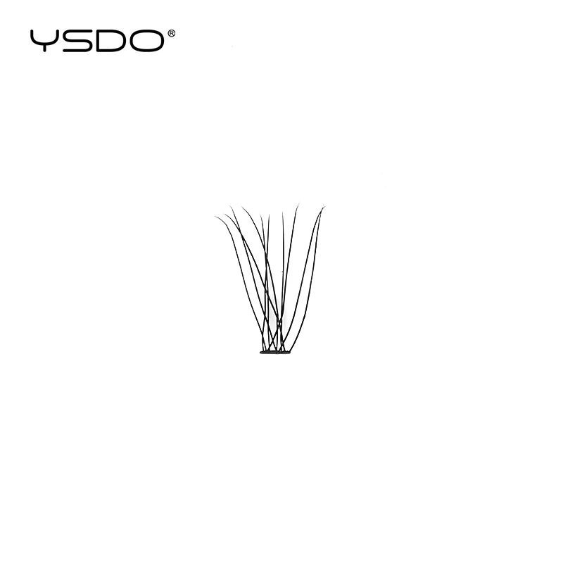 YSDO 6 Rows Natural Eyelash Extension Soft Volume Faux Cils 10D Cluster Individual Lashes Makeup Fake Eyelashes Tools Cilia