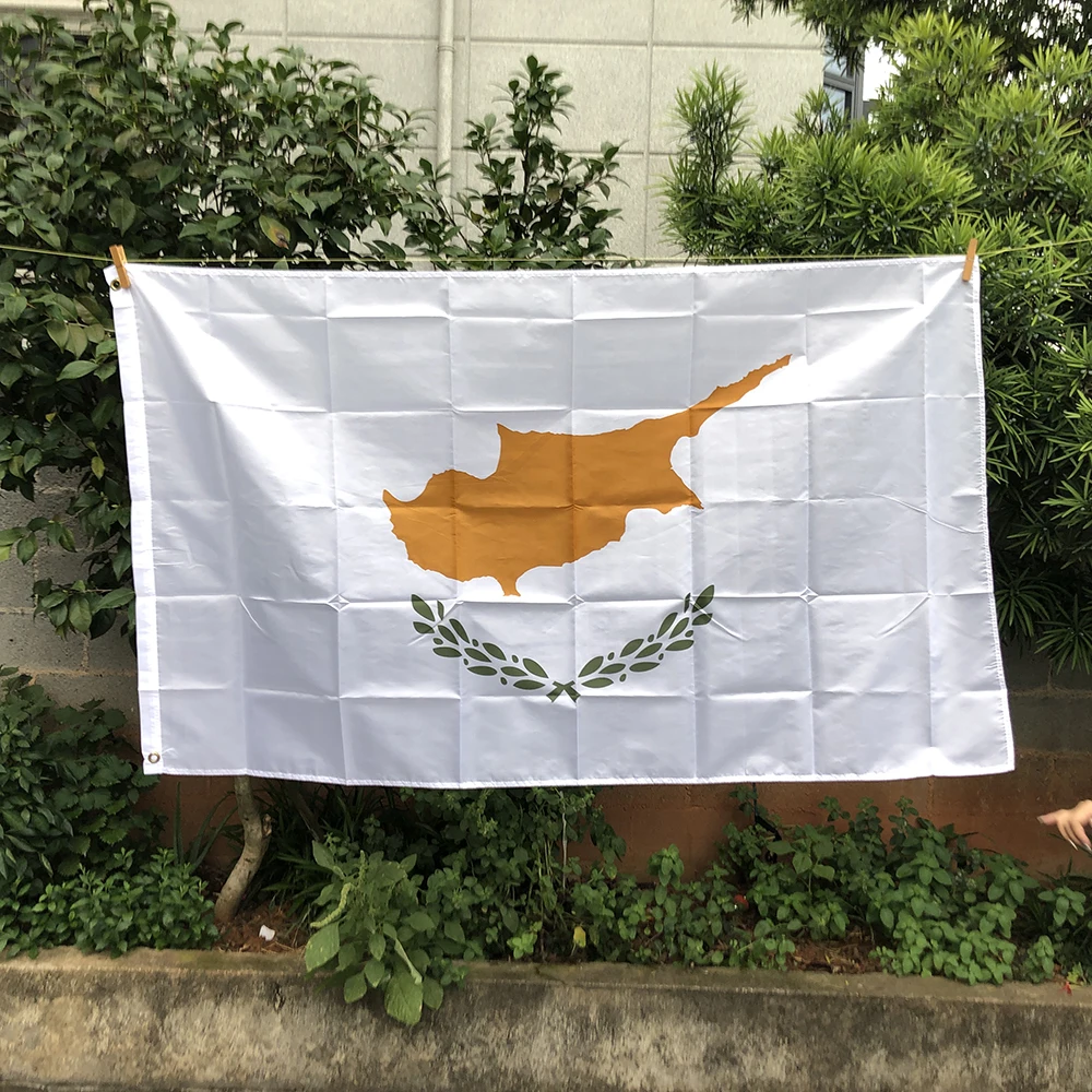 Z-ONE FLAG Cyprus Banner flag 90*150cm polyester hanging Cyprus National flag Indoor Outdoor Home decoration