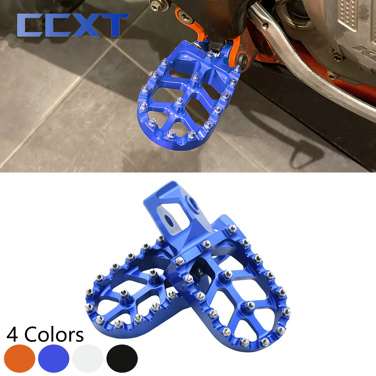 

Foot Lever Foot Pegs Rest Footrests Pedals For Husqvarna FC FX TX TC 2023-2024 TE FE 2024 For KTM EXC EXCF XC XCF SX SXF 150-500