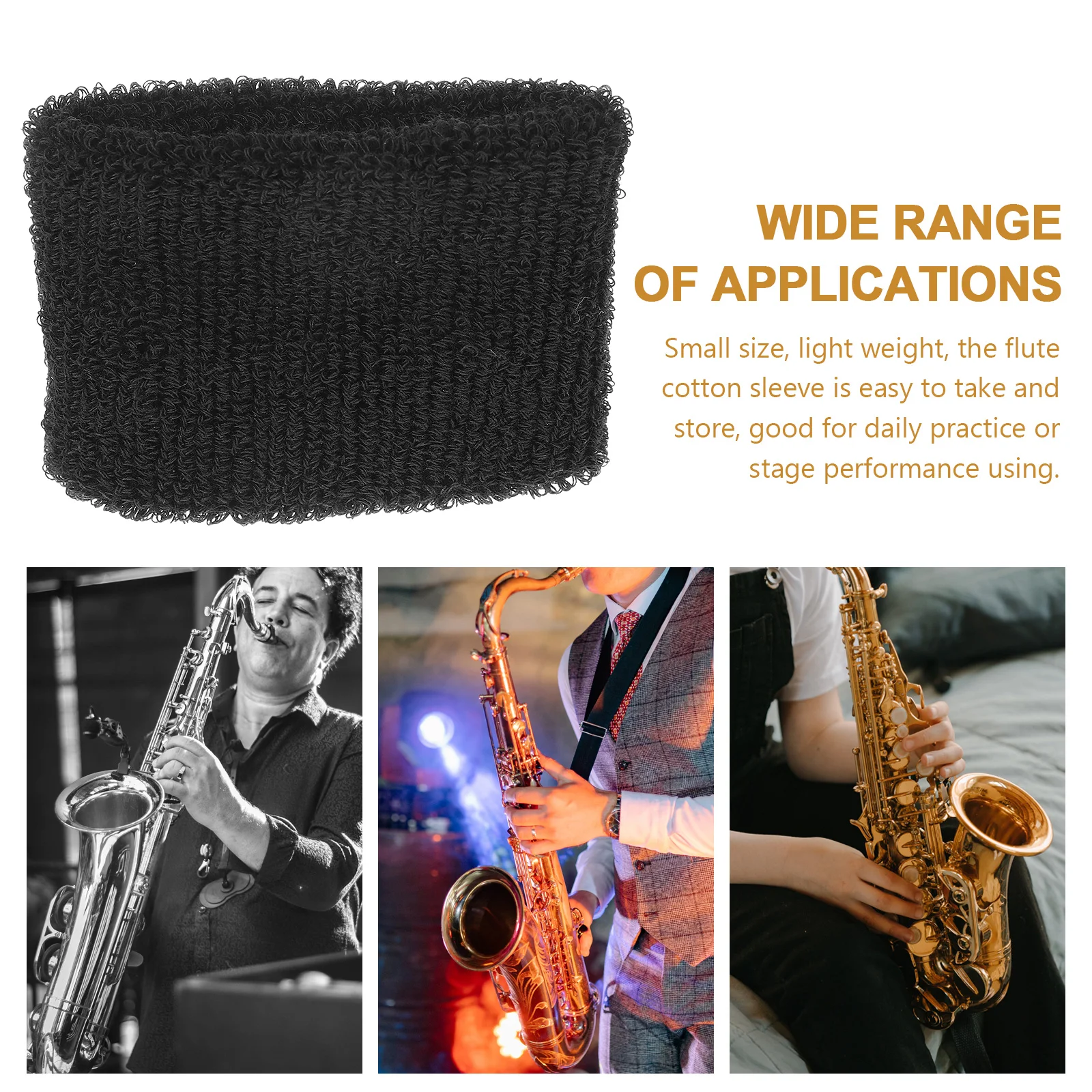 

Hair Tube Waterproof Sleeve Cotton Clarinet Loop Flute Accessories Wind Instrument Bag