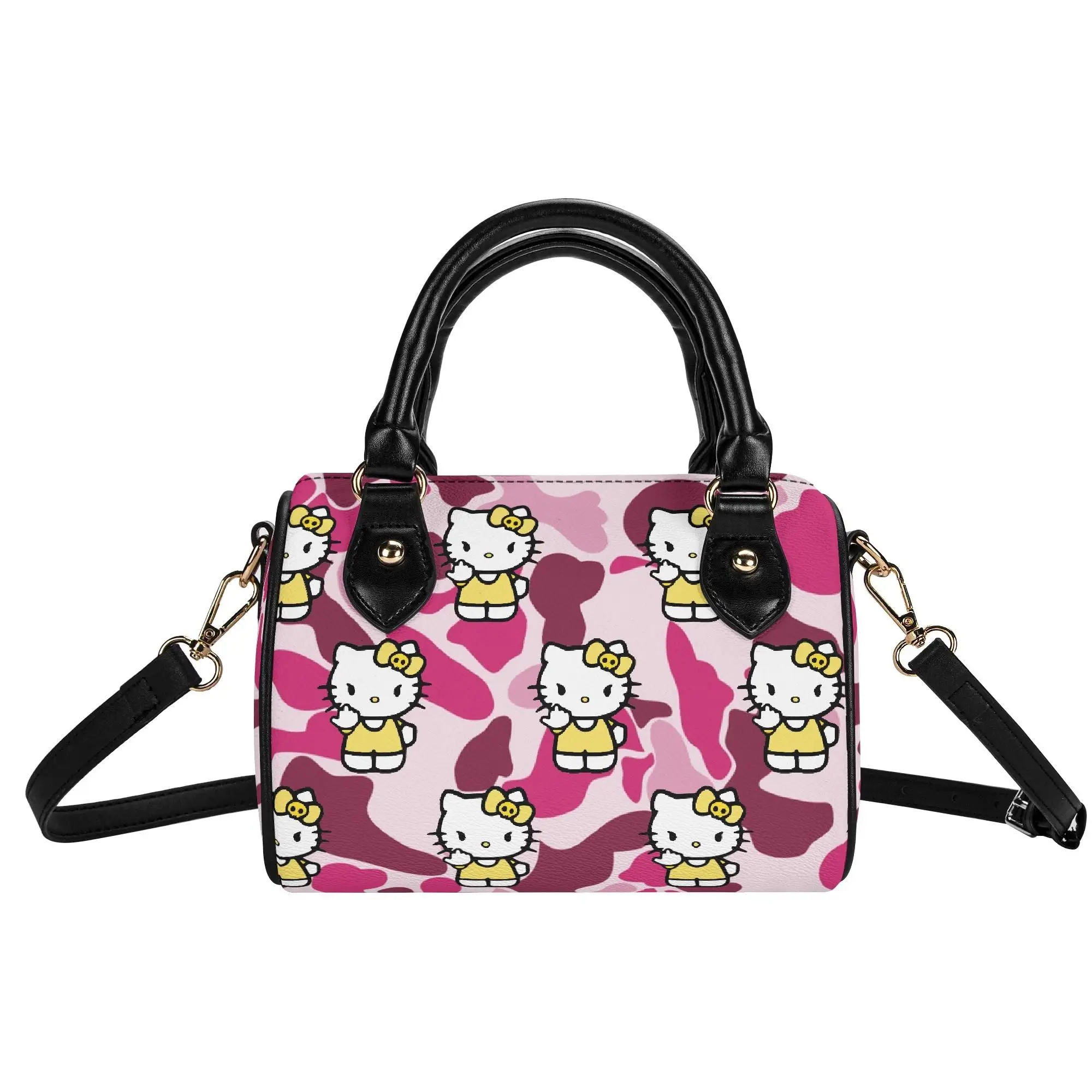 Shoulder Bag Fashion Pillow Bag Travel Shopping Dual-Use Crossbody Bag Custom Cloud Camos  Camo Camouflage Hello Kitty Ladies