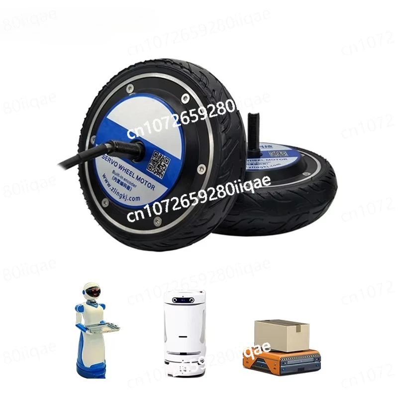 

8 Inch 24V 6.5N.m 150W 200RPM 120kg Load Brushless DC Servo Electric Wheeled Robot Hub Motor
