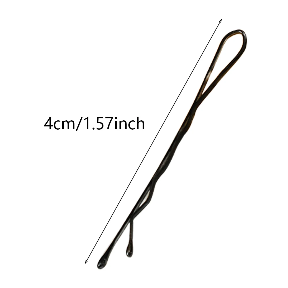 Women Black Clip Hair Clip Hairpin Korean Simple Black Wire Hair Pins Invisible Hairpin Disposable Hair Clips for Bride