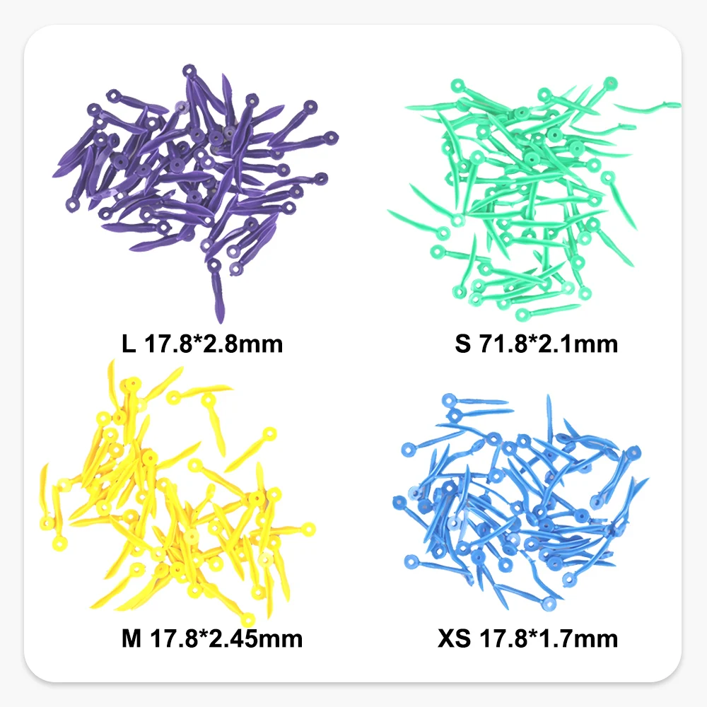 200 sztuk/pudło Dental jednorazowe kliny do szczelin zębów z końcówką okrągły otwór plastik medyczny 4 rozmiary jednorazowe narzędzia laboratorium