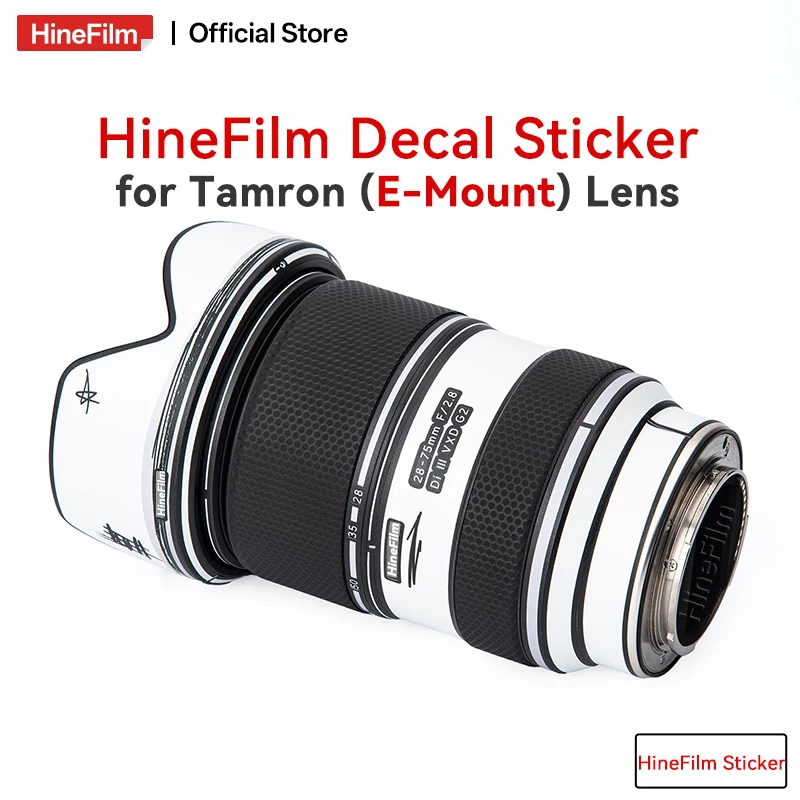 

Hinefilm Skin for Tamron 28-75 28-200 Lens Sticker Protective Decal Skin 35-150 70-180 Lens Protector 35150 Cover Sticker 150500