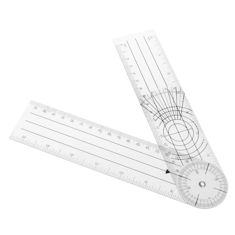 Professional Multi-Ruler 360° Medical Spinal Ruler for Measure the Movement of Joints Such As Elbows Knees