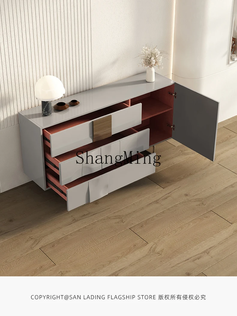 FG good-looking  minimalist side cabinet light luxury modern minimalist entrance decorative cabinet