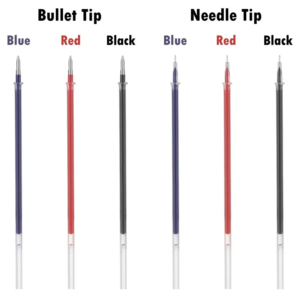 20/50/100 PCs/Lot 0.5mm Useful Smooth Stationery Black Ink Gel Pen Refill Neutral Core Writing Tool