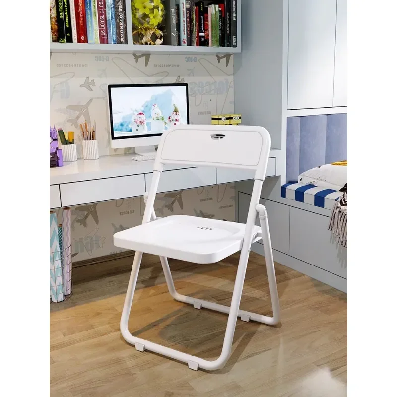 Folding chair Home Modern Internet celebrity Plastic photo chair Dormitory Office Conference Training Outdoor chair Stool