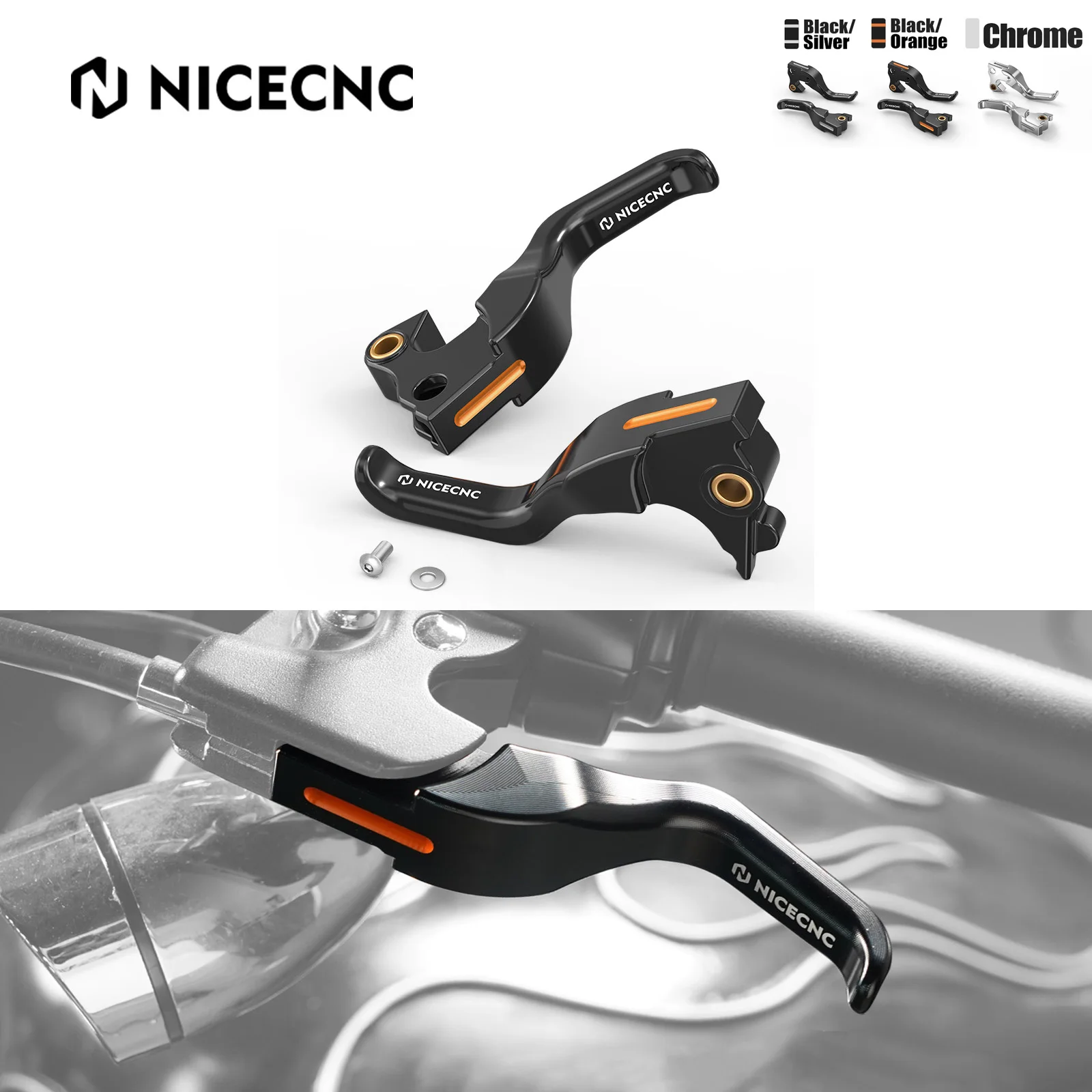 

Short Brake Clutch Levers for Harley Sportster 883 Super Low XL883L 2014-2020 Sportster 1200 Seventy Two XL1200V Iron 883 XL883N