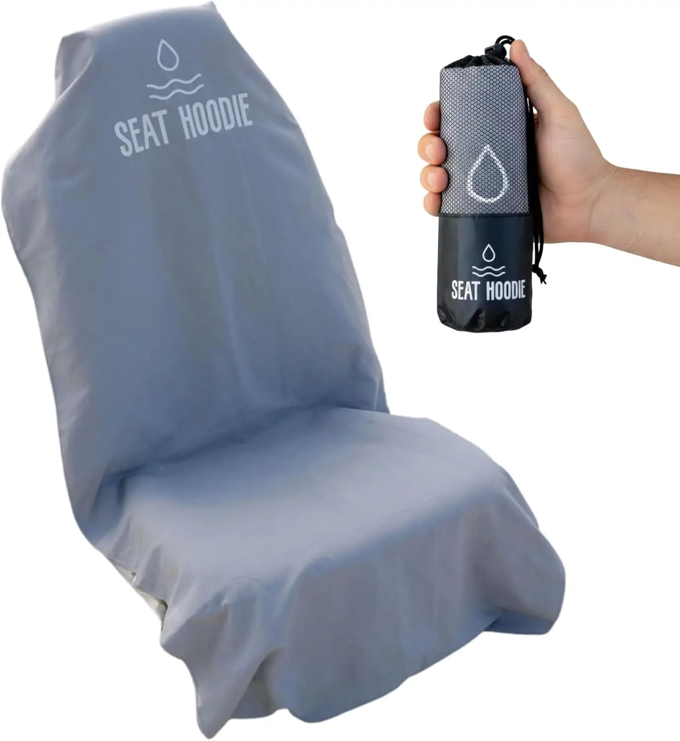 

Car Seat Towel, Premium Microfiber Seat Covers for Cars, Universal Fit & Machine Washable, Portable for Gym, Beach, Yoga Grey