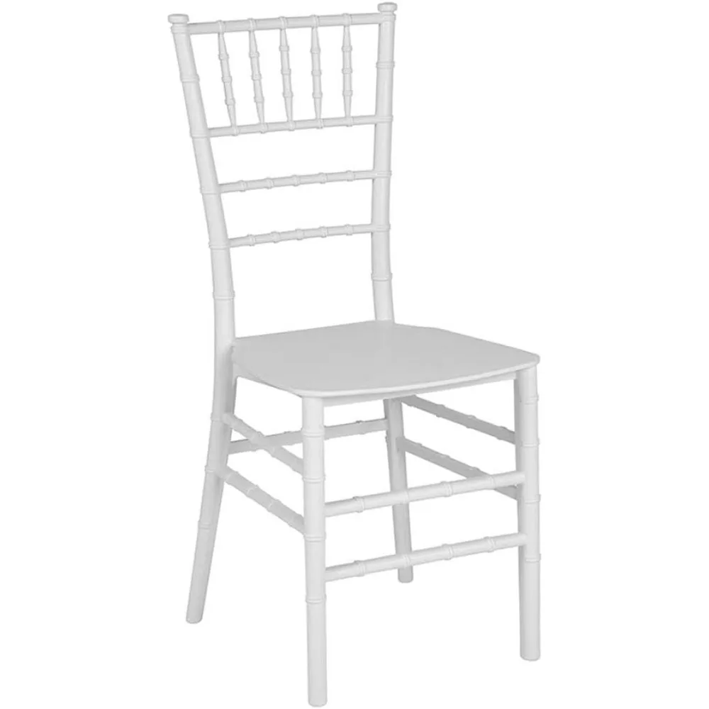 

Furniture 2 Pack HERCULES Series White Resin Stacking Chiavari Chair