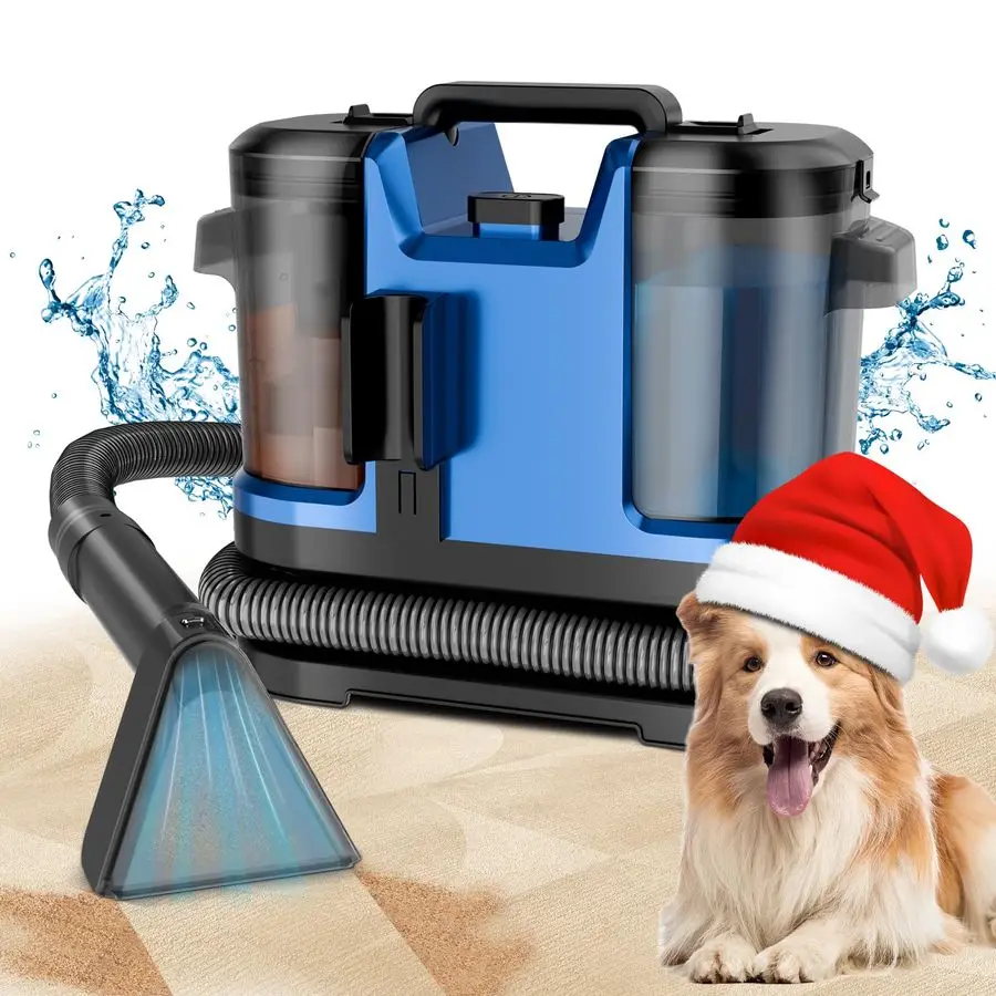 

Spot Cleaner Machine for Carpet and Upholstery 18Kpa Carpet Cleaner with Dual BrushHeads, Easy Move, Cleaning Machine for Furnit