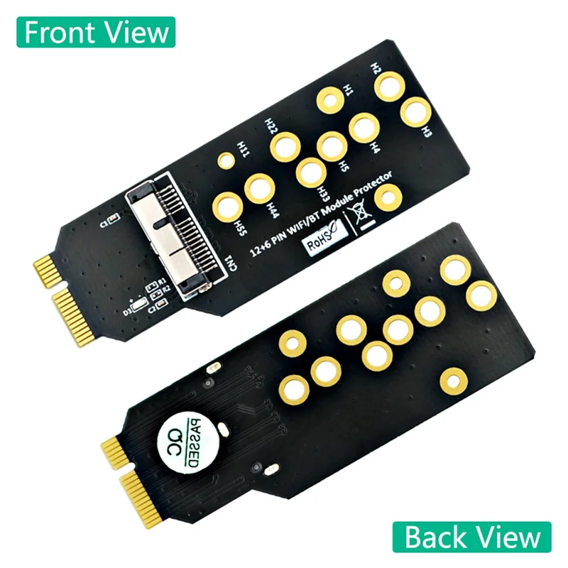 Leading-12+6 Pin Wifi Bluetooth Module Protector Adapter For BCM94360CD BCM94331CD BCM94360CS BCM94360CS2 BCM943224PCIEBT2 Easy