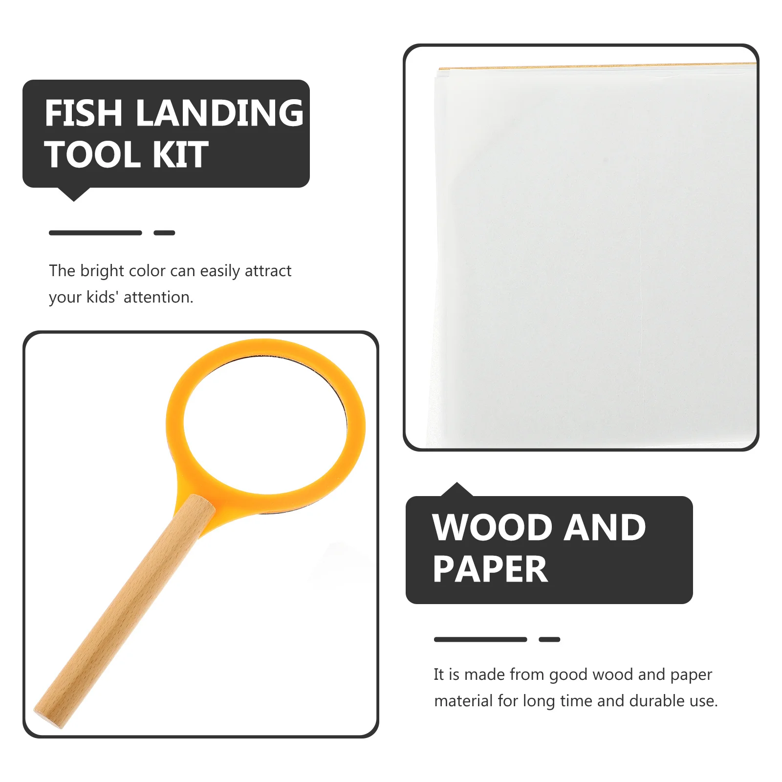 Giocattoli da esterno Pesca per bambini Attrezzatura per la cattura della carta Rete per bambini Strumenti per attrezzi per bambini