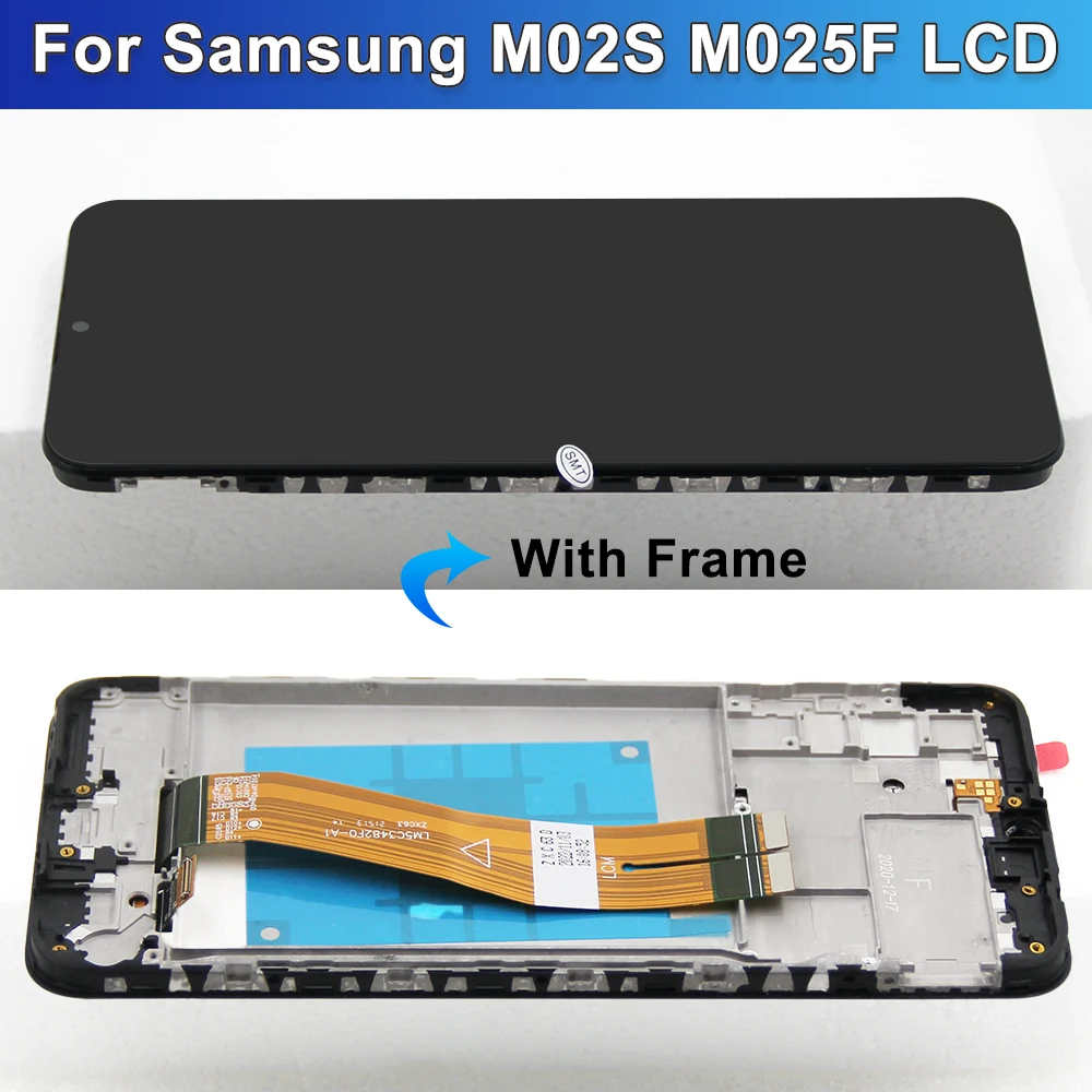 6.5 inch M025 LCD Replacement For Samsung M02s LCD M025M M025F/DS M025M Display Touch Screen Digitizer Assembly