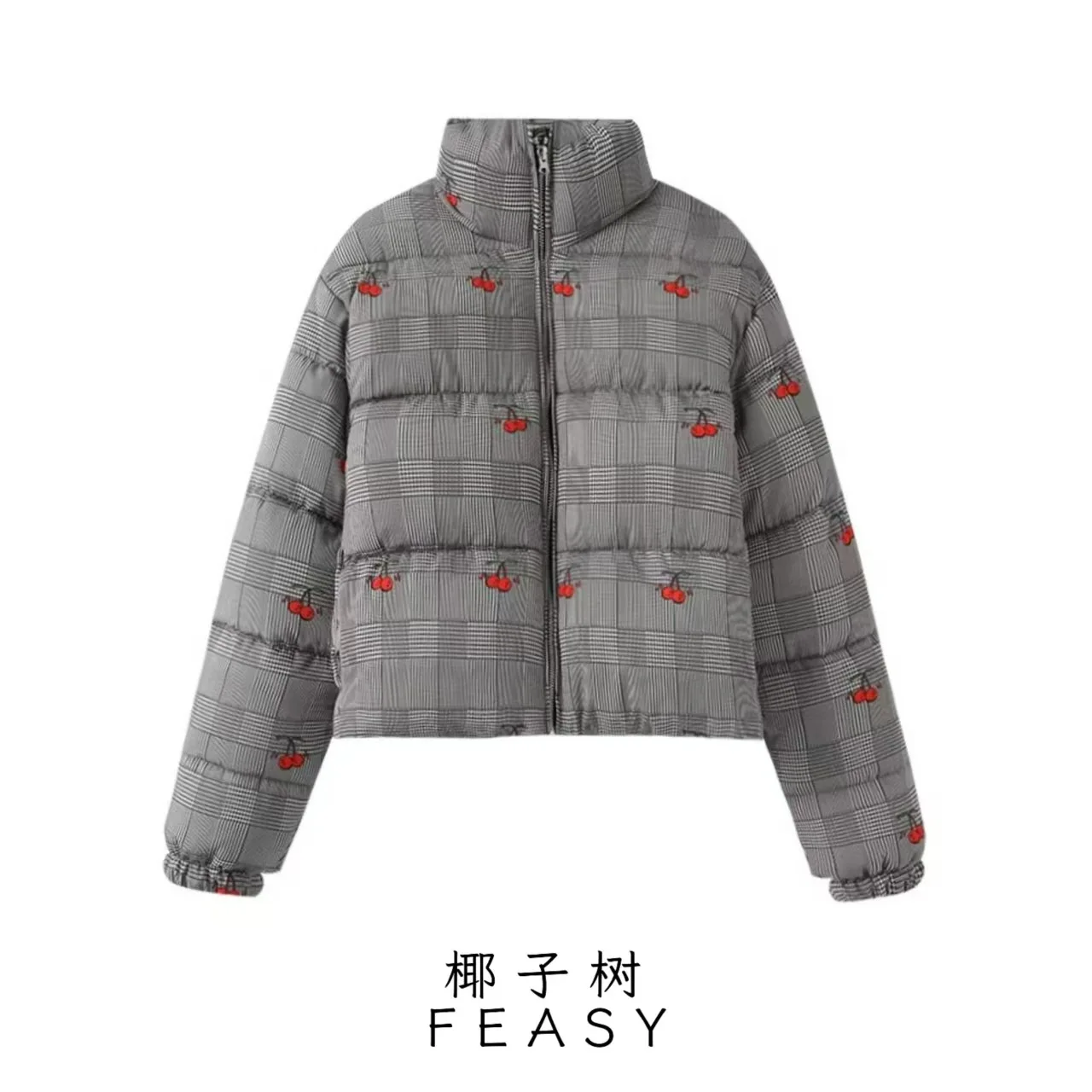 

Женская куртка на хлопковой подкладке, пальто, осень-зима, новый американский ретро-принт с воротником, европейский и американский стиль