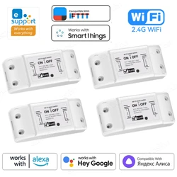 EWeLink App Smart WiFi Switch 10A Mini DIY Breaker Smart Home Automation modulo relè Voice funziona con Alice Alexa Google