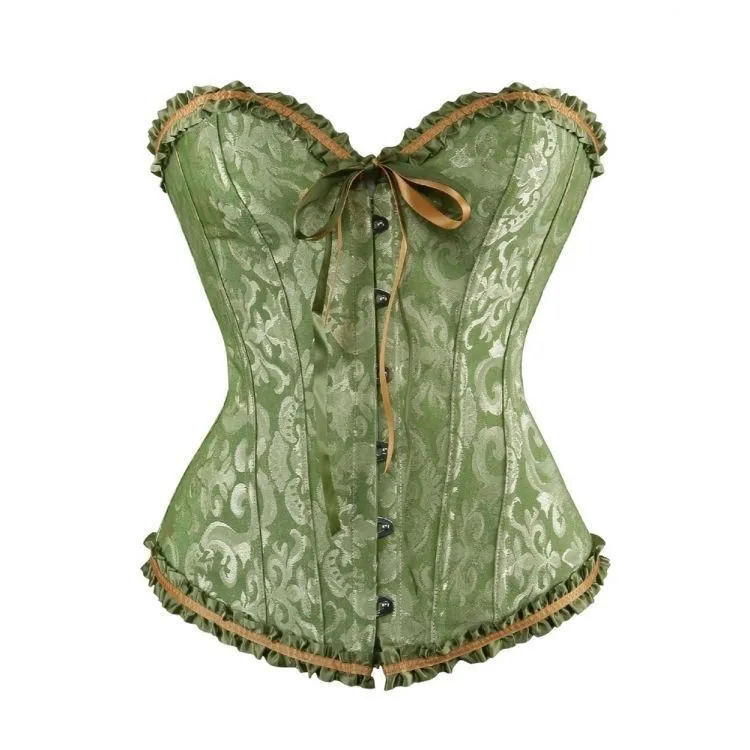 Women's Body Shaping Waist Training Corset Steampunk Halloween Waist Trainer Long Torso Underbust Corset