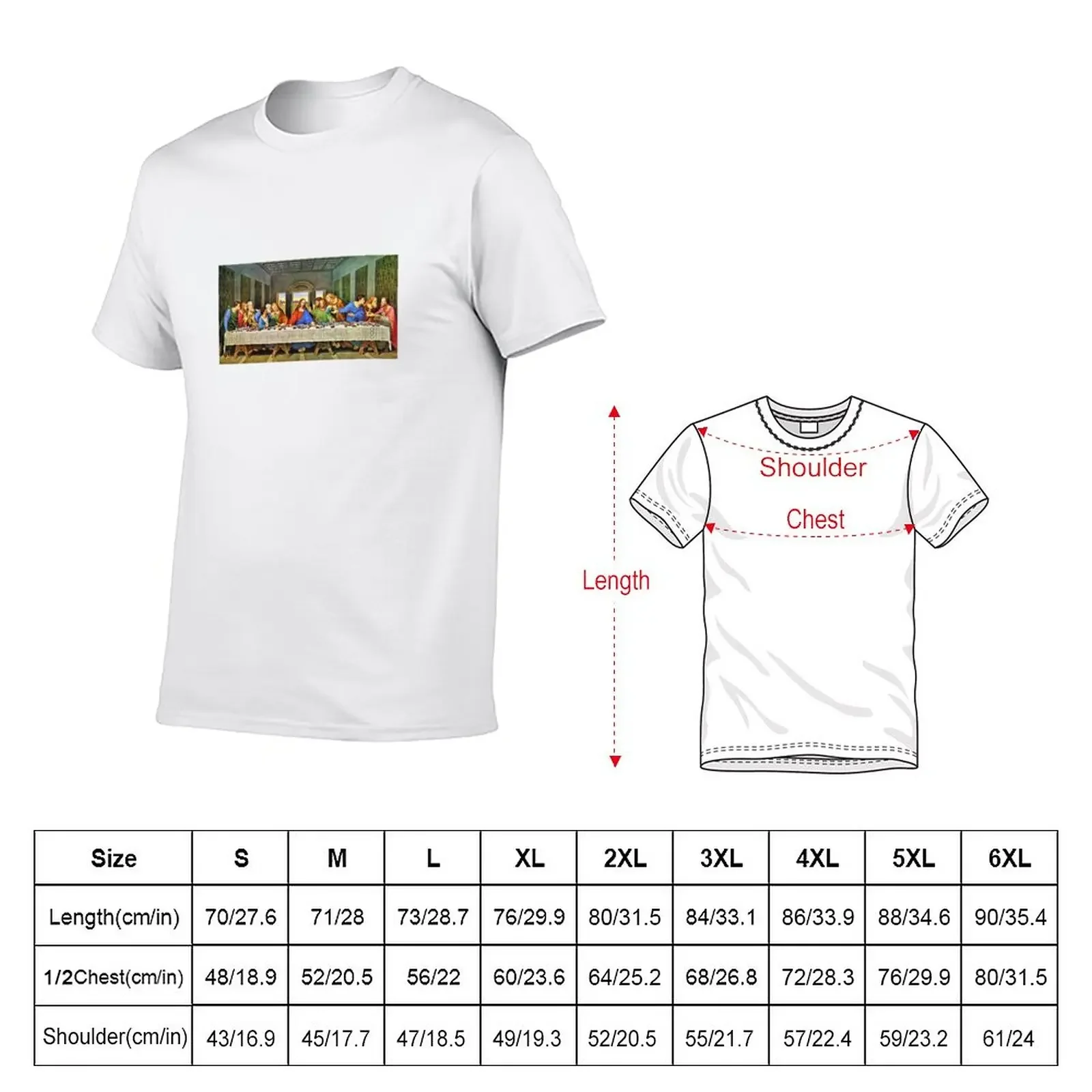 The Last Supper T-Shirt summer top T-shirt short funny t shirt vintage t shirt Men's t-shirt