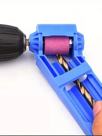 1pc Portable Drill Bit Sharpener With Grinding Wheel For Quick And Easy Sharpening Of Nail Drill Bits, Sharp And Ready
