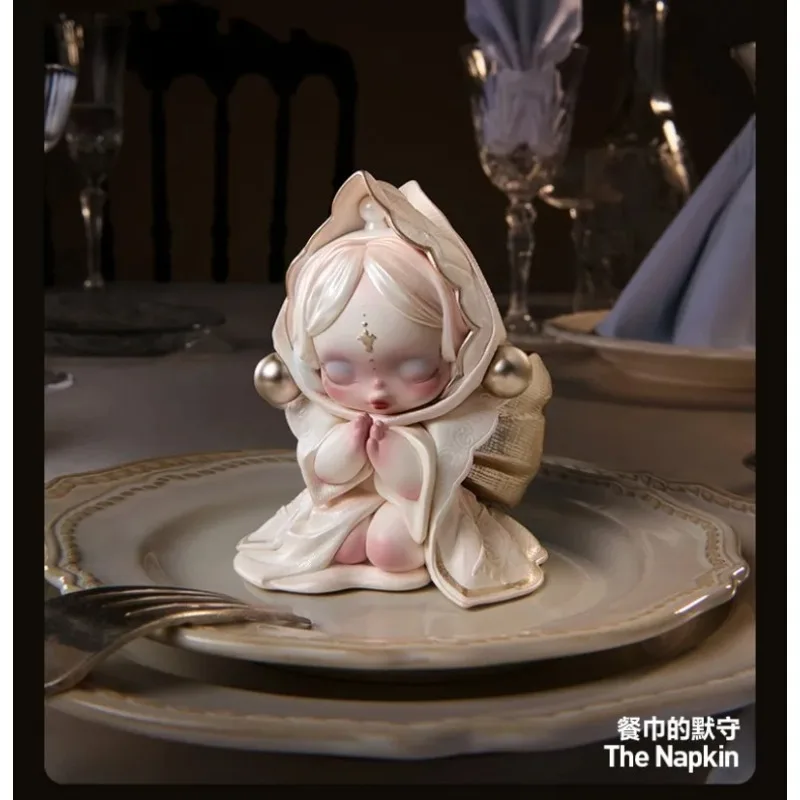 POPMART подлинный продукт, серия обеденных столов «Череппанда», фигурки слепых коробок, милые и очаровательные подарки на день рождения