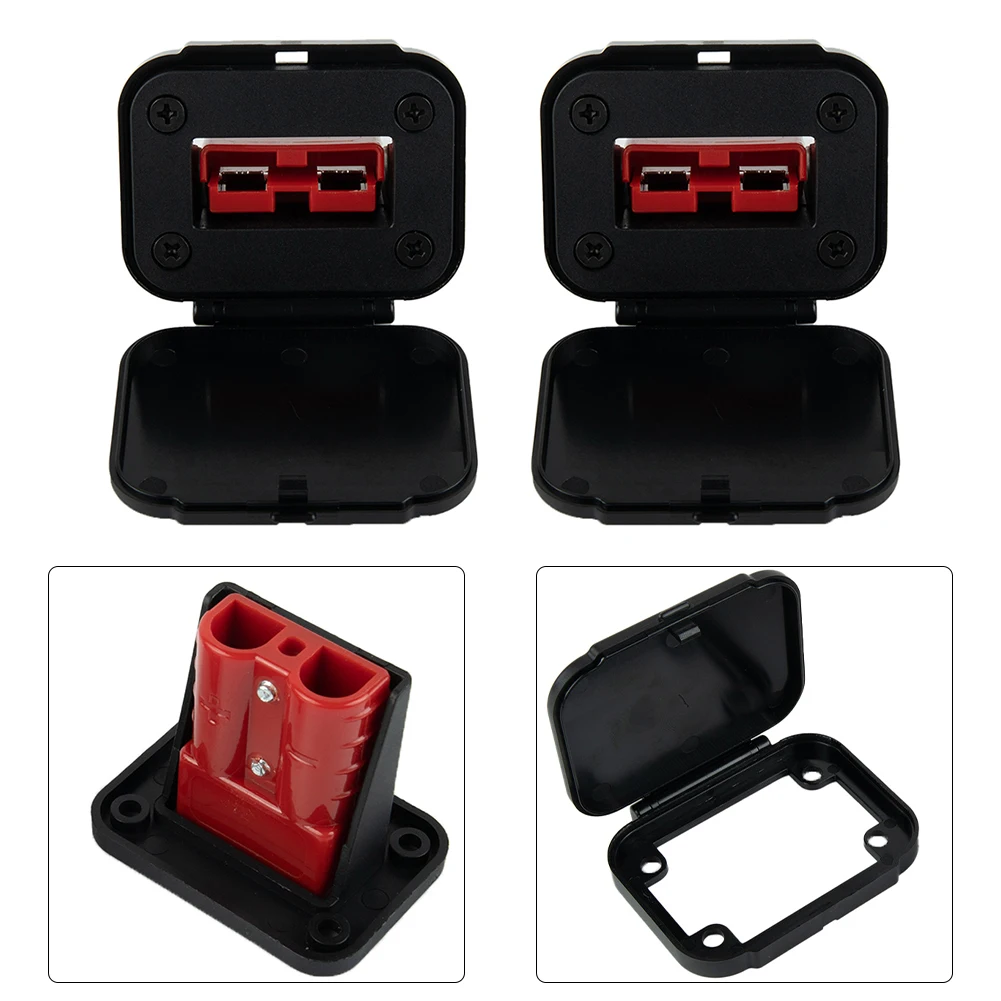 

1/2Set 50A Flush Mount Brackets Terminal For Anderson-Plug Connector Flush Mounts Brackets Panel Cover For Caravan Yacht Panels