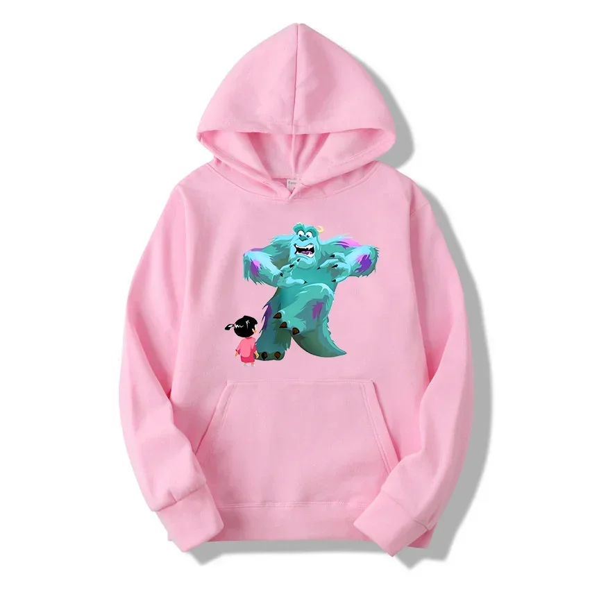 Men Hoodies Pocket Graphics Disney Monster University Sullivan Mike Long Sleeve Popular Daily Male Sweatshirts Autumn Winter