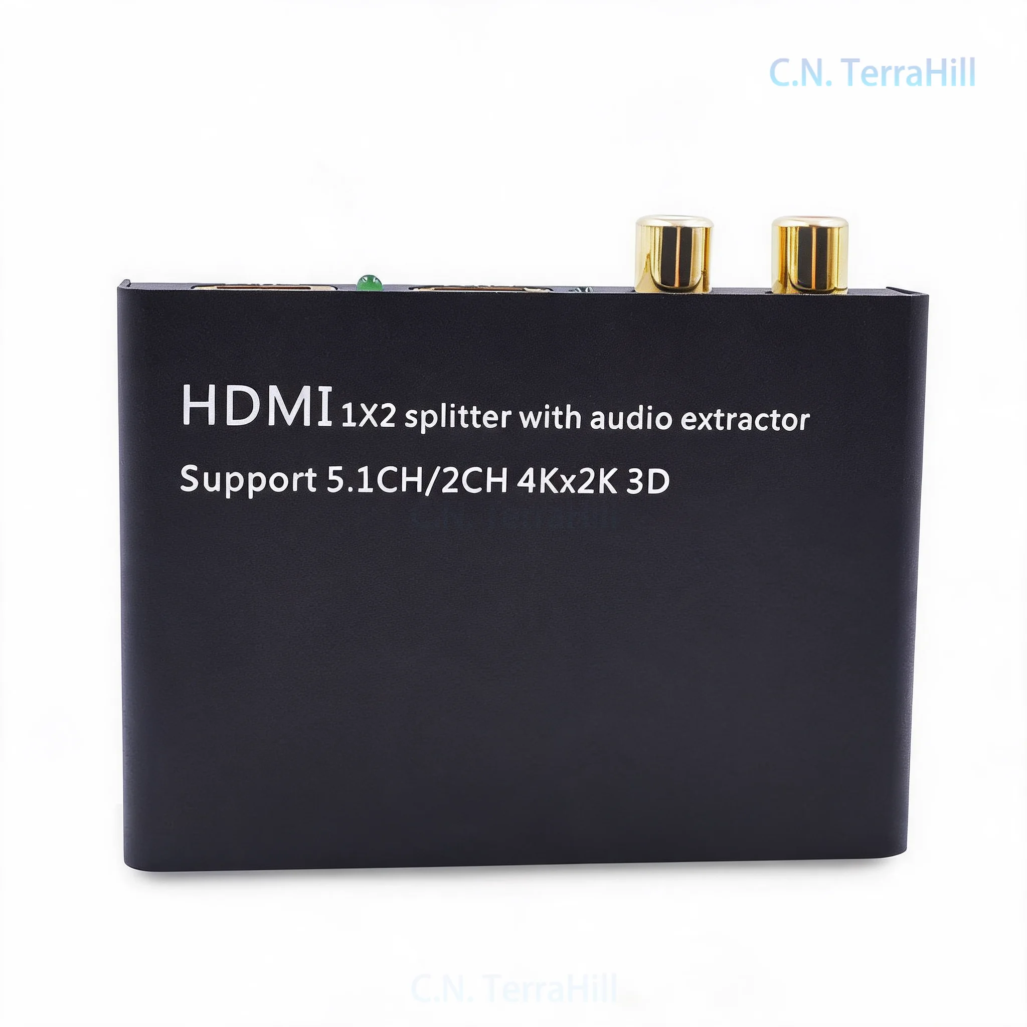 HDMI Switch 1 in 1 Out with Audio Extractor, HDMI Splitter for Sound Separation, 4K HD Audio Converter