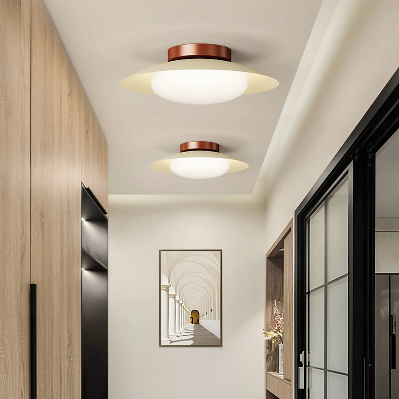 الطيف الكامل حماية العين شرفة أضواء السقف الوسابي الرياح نمط الممر مرحاض ضوء كريمي ضوء غرفة نوم رئيسية