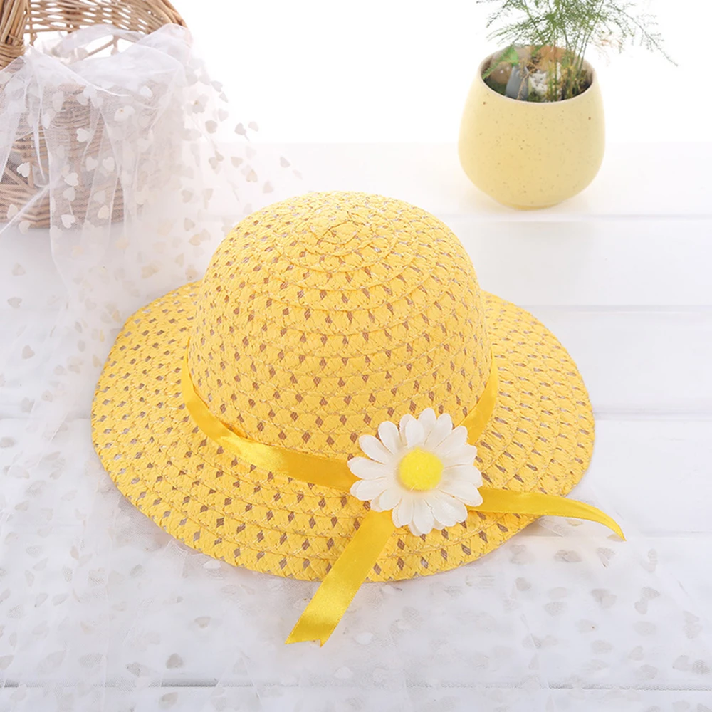 New Summer Kids cappello da sole bambini Outdoor Rabbit Ear Beach Caps Boy Girl Panama Hat Unisex Beach Bucket Hats Sun Flower cappello di paglia