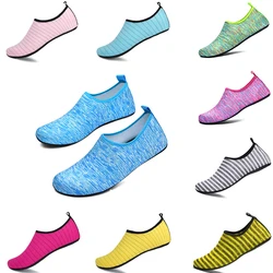 Zapatillas deportivas ligeras Unisex para hombre y mujer, zapatos planos de secado rápido sin cordones para vadear, Surf, playa, Aqua, fondo fino 34-49