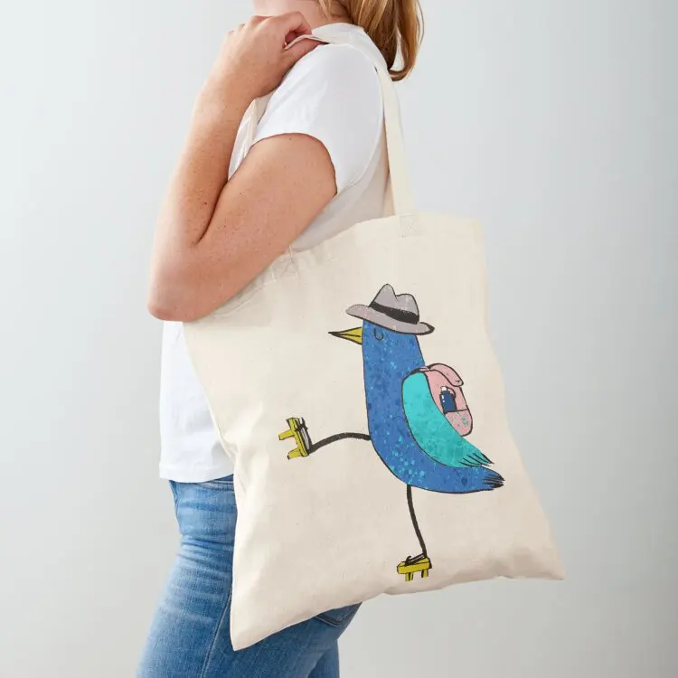 

Mountain hiker bird at sunrise Tote Bag tote bag men's shopping bag logo canvas tote Women's shopping
