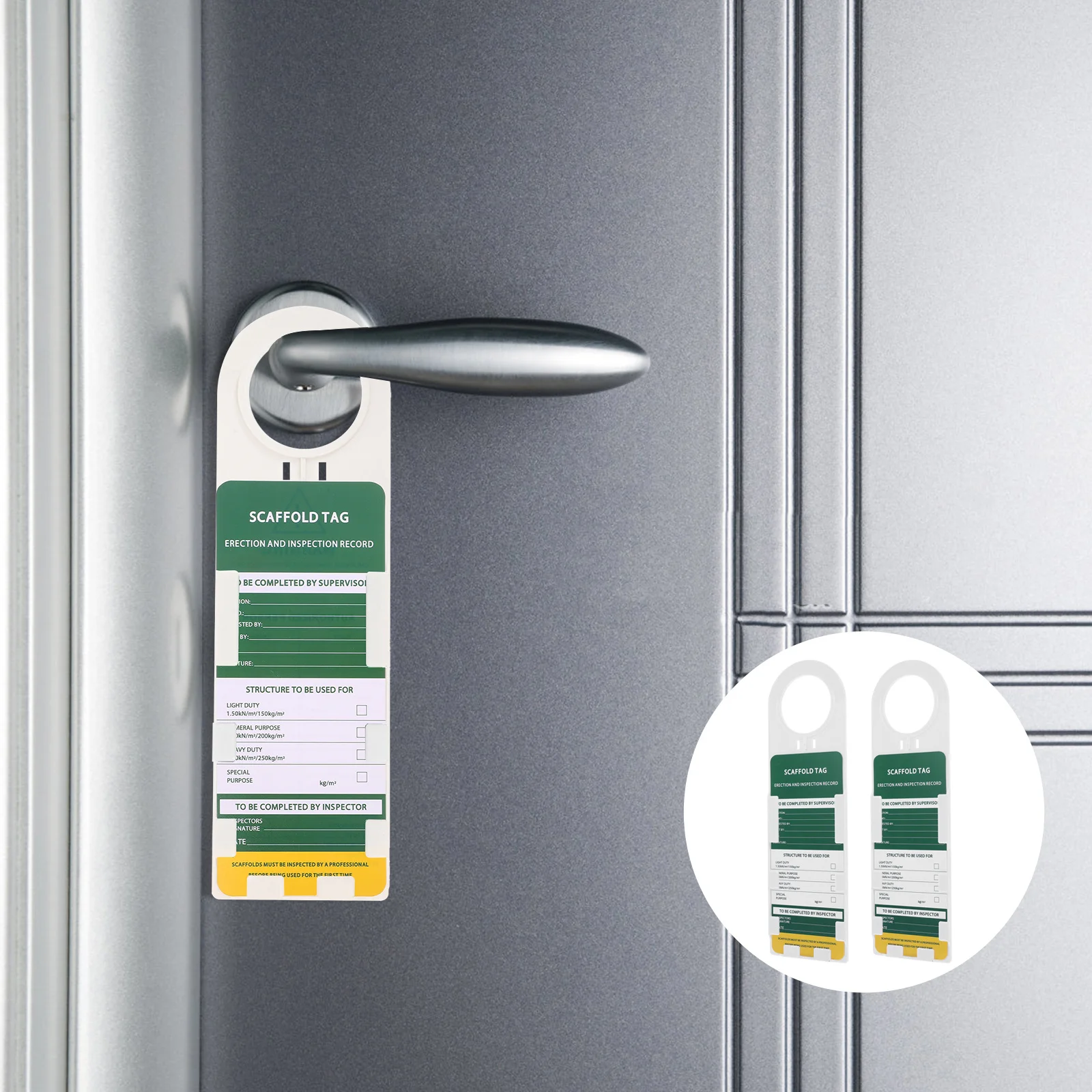 

1Set Ladder Inspection Tags Weatherproof Safety Scaffold Tag Inserts High Visibility Industrial Machinery Supplies