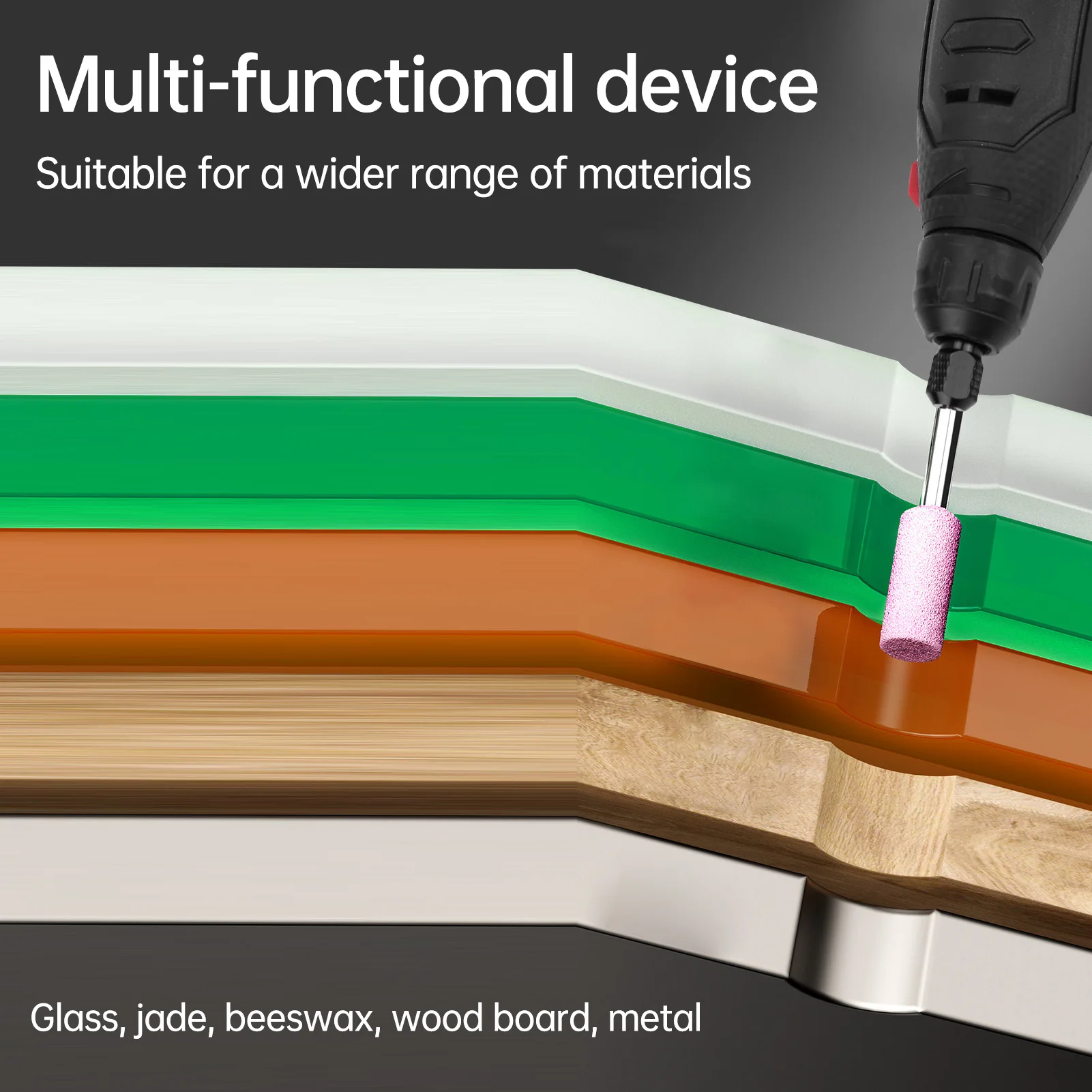 Bezprzewodowy grawer elektryczny 12V, mini szlifierka, polerka, 231 akcesoriów, 7 prędkości, 5000-25000 obr./min, kompaktowy, lekki.