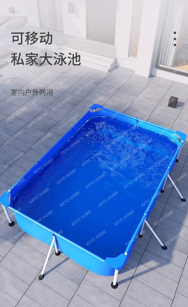 Supported Swimming Pool Household Children's Baby Swimming Pool Family Foldable Fish Pond Outdoor Pool Children