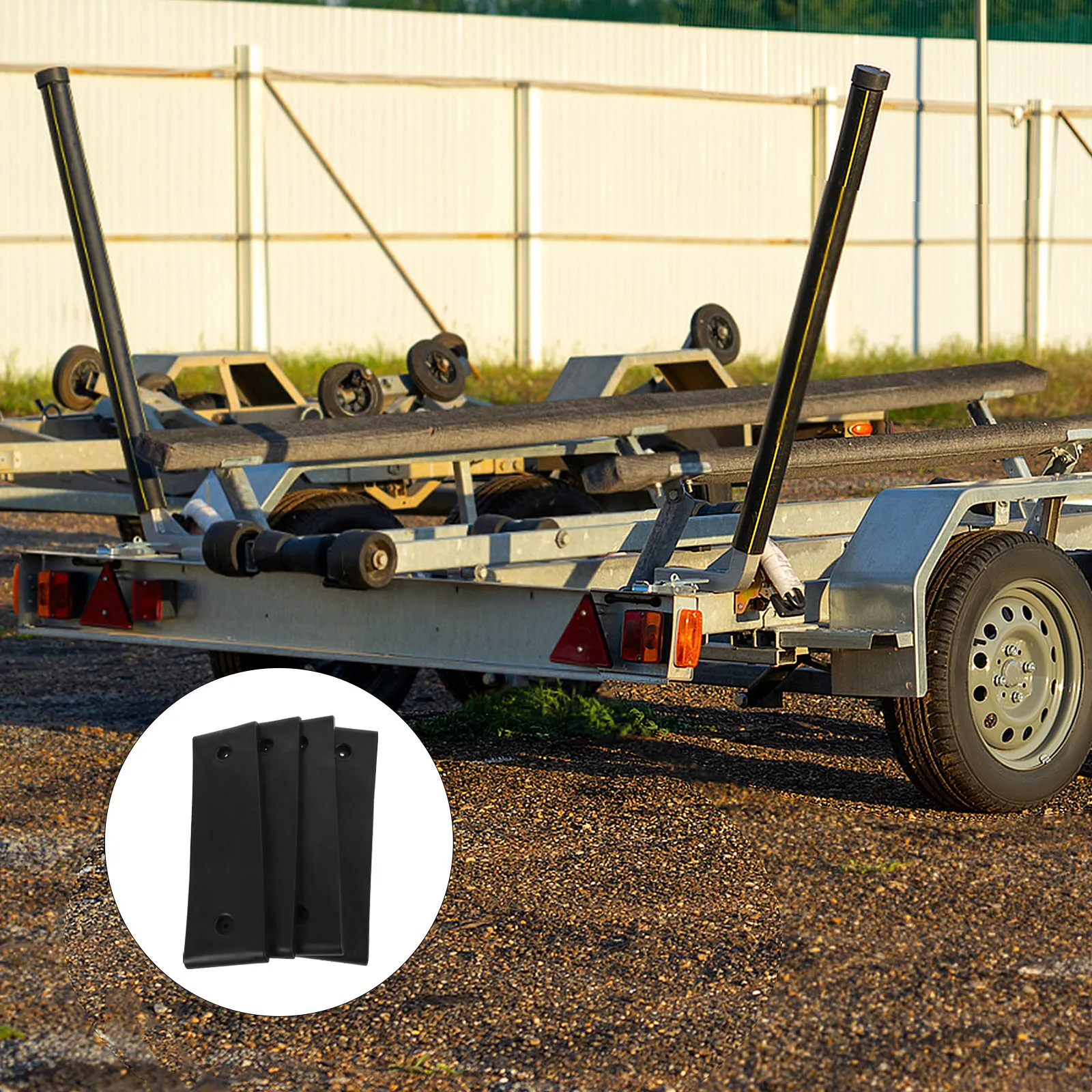 

10 шт. двухслойных водонепроницаемых накладок для направляющих лебедок прицепов-лодок, легко устанавливаемые, для стабилизации прицепов 3x10 дюймов, аксессуары для защиты