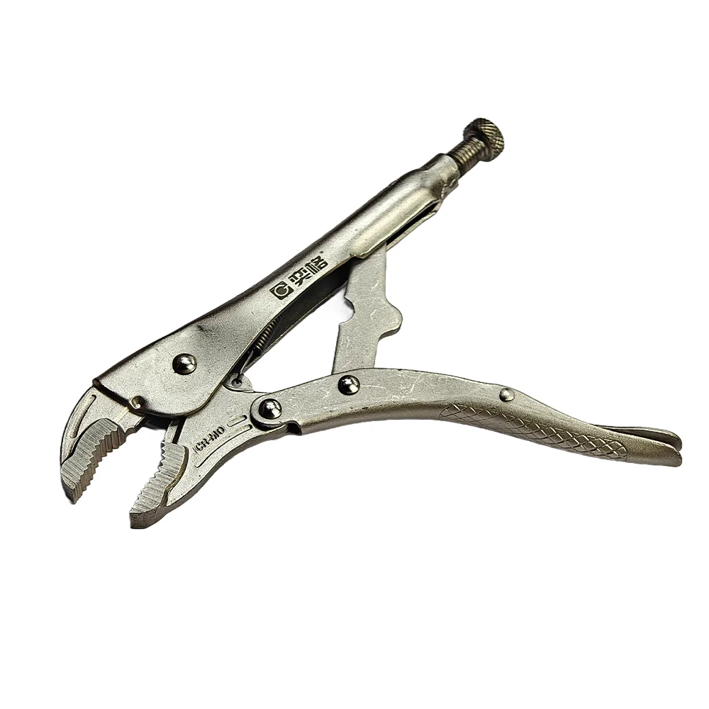 Home DIY 10 Inch High-end Round Mouth Reticulate Pattern Locking Pliers Industrial Labor Saving Sealing Hand Tool