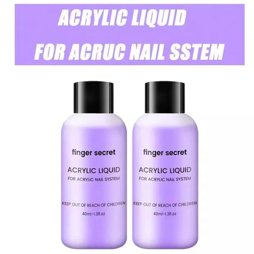 Acrylic Liquid Monomer Nails Art Carving Extension For Acrylic Powder Acrylic Crystal Liquid Manicure Tool 40ml