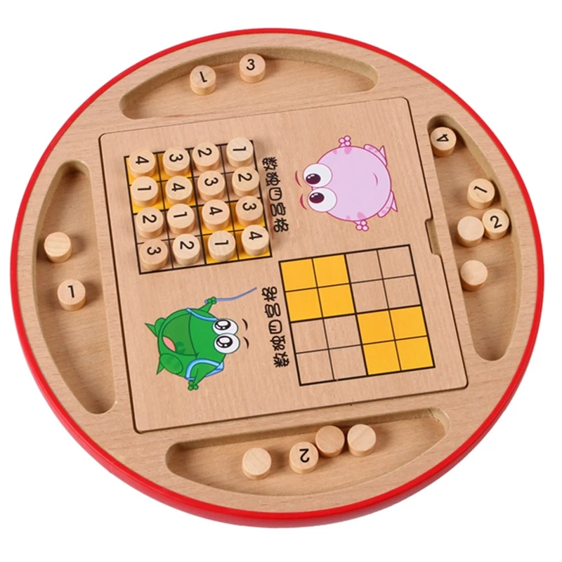 Multifunctional Sudoku Game Chess Early Learning Intelligence Jiugongge Desktop Chess Flying Chess Toy For Children