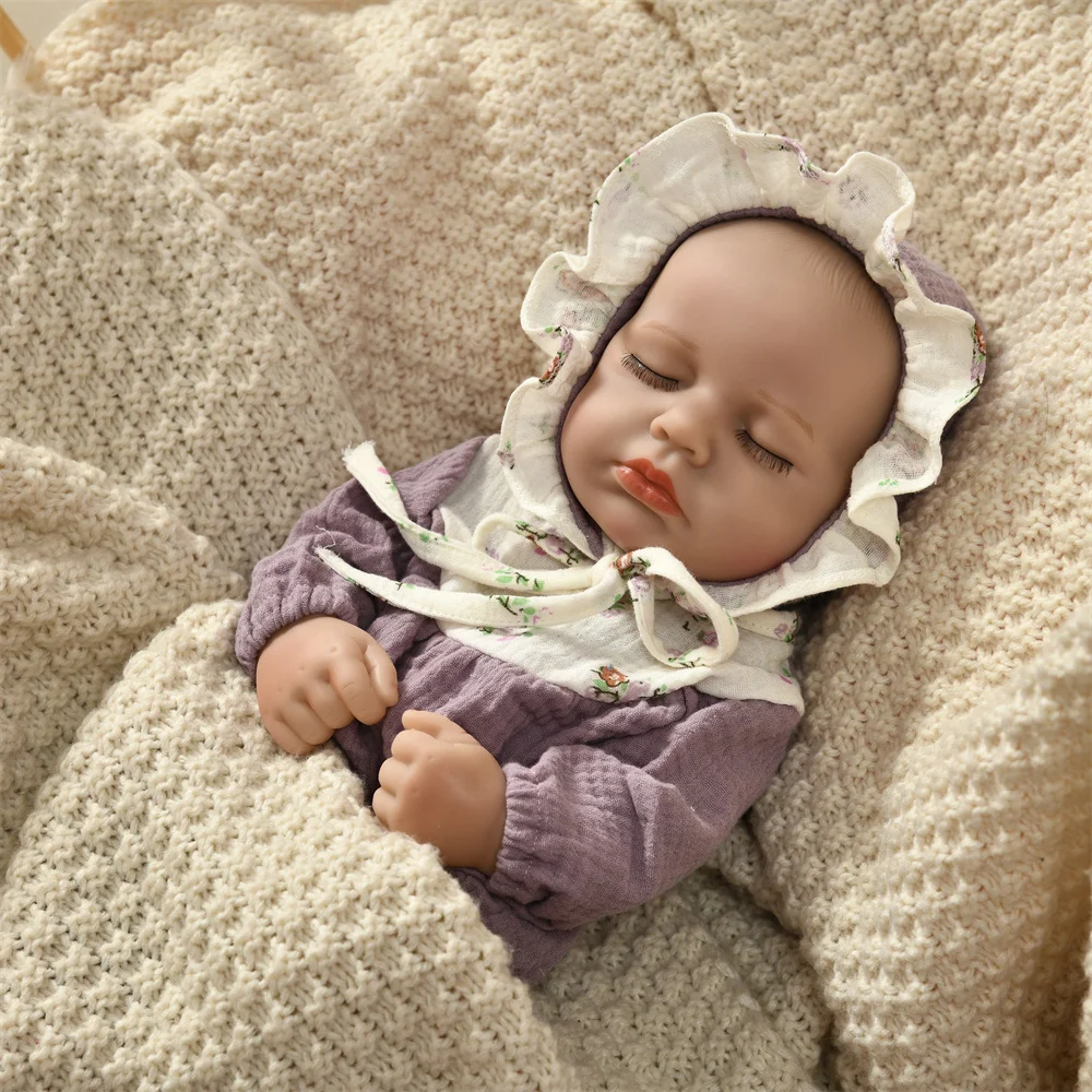 16 Inch 40cm Loulou Full Body Soft Vinyl Girl Reborn Baby Doll Lifelike Bebe Reborn Doll Toys Realistic Baby Doll Toys