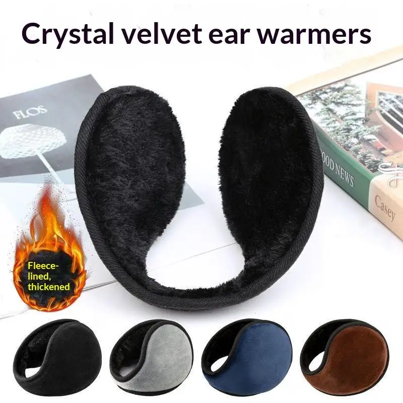 Winter Unisex Warm Fur Earmuffs For Men Women Ear Muffs Thicken Warmer Ear Cover Outdoor Cycling Ski Plush Ear Protector