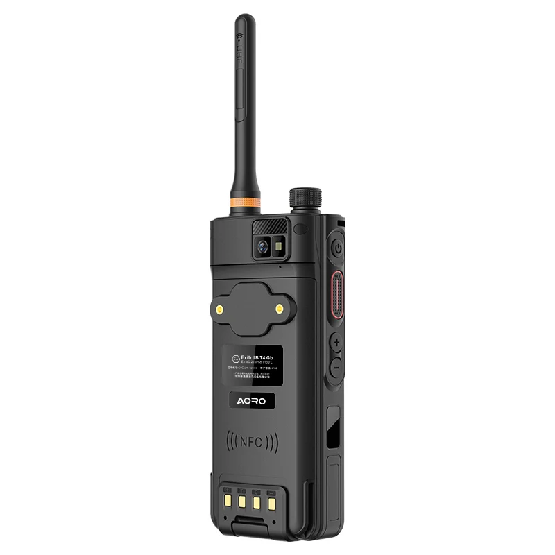 Android 10 PTT-over-cellular Walkie Talkie Phone Aoro M6 With NFC Rugged Smartphone 4G Network