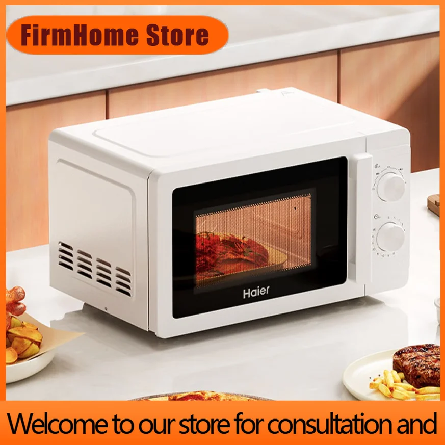 FirmHome StoreHaier Microwave Oven 360° Turntable Heating Rotation Operation Easy-Clean Inner Ladle Small Household