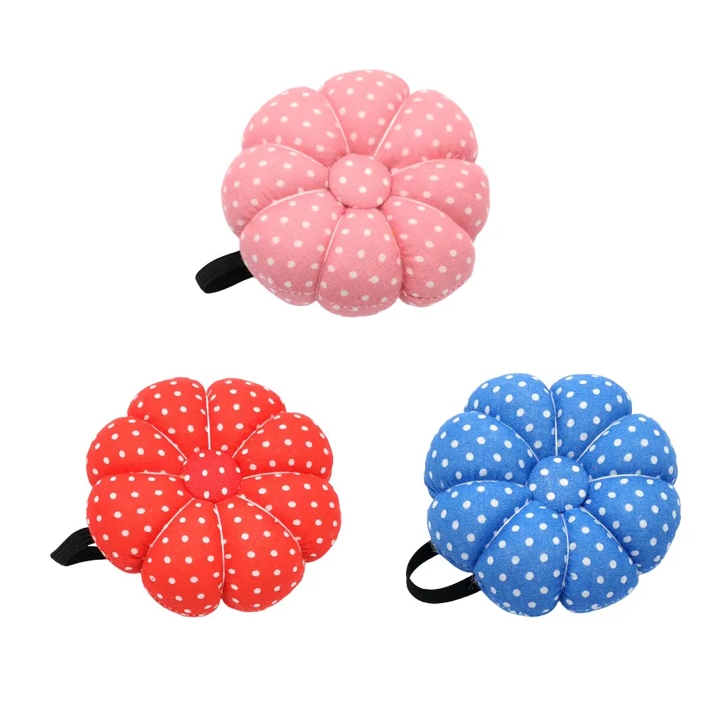 

3pcs Needle Bags Cloth Safe Colorful Pumpkin Shaped Quilting Crochet Insert Pincushion Funny Needle Bag