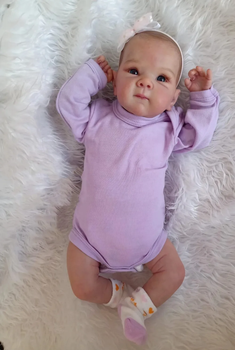 18inch Reborn Baby Doll Bettie Soft Body Lifelike Newborn Baby Hand-Detailed Paint 3D look Skin with Visible Veins Bebe Reborn